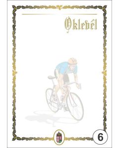 OKLEVÉL/EMLÉKLAP A/4 NYOMELL, A4-006