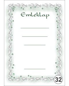 OKLEVÉL/EMLÉKLAP A/4 NYOMELL, A4-032