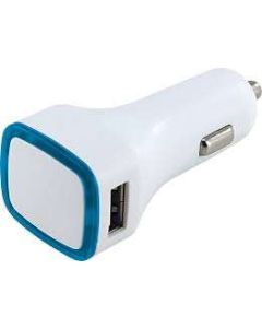 TÖLTŐ AUTÓS 2 USB PORT, KÉK