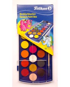 VÍZFESTÉK PELIKAN 21 DB-OS+1 FEDŐFEHÉR