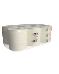 KÉZTÖRLŐ 2RÉTEGŰ 19CM ÁTM. 6TEK/CSOM., 100%