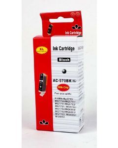 TINTAPATRON CANON, PGI-570XL ZAFIR, UTÁNGYÁRTOTT, 23,5 ML, FEKETE