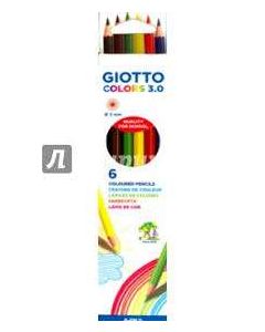 SZÍNES CERUZA GIOTTO/FILA 6 DB-OS, 0,3 MM HEGYVASTAGSÁG