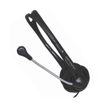 FEJHALLGATÓ SILVER LINE MIKROFONNAL HANGERŐSZABÁLYZÓVAL FFSLHS11