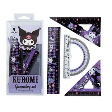 VONALZÓ KÉSZLET 4 DB-OS, KUROMI, 15 CM