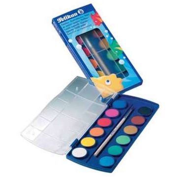 VÍZFESTÉK PELIKAN 11 DB-OS+1 FEDŐFEHÉR, 00721324