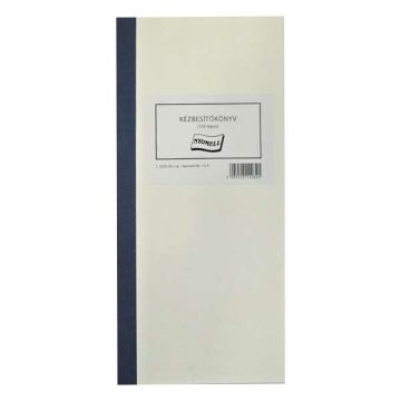 C.5230-29 KÉZBESITŐKÖNYV 130*297 MM, ÁLLÓ, 100 LAPOS