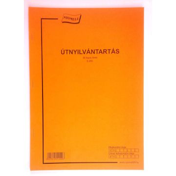 E.250 ÚTNYILVÁNTARTÓ, 50 LAPOS, A/4
