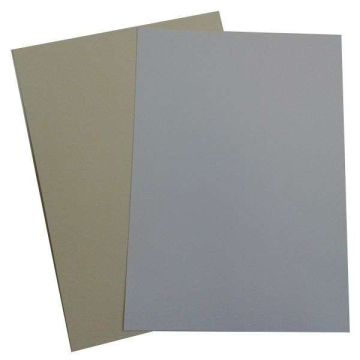 KARTON A/4 VÁSZONPRÉGELT, 260 GR, SZÜRKE/KÉK
