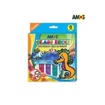 ÜVEGFESTÉK SZETT HAL/CSIKÓHAL AMOS GD10P6, 0161