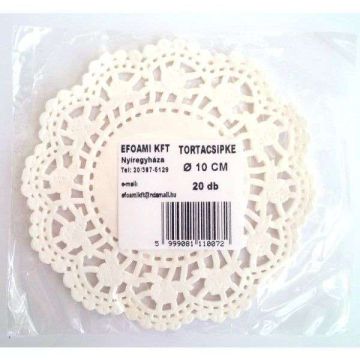TORTACSIPKE KEREK, 10 CM, 20DB/CS