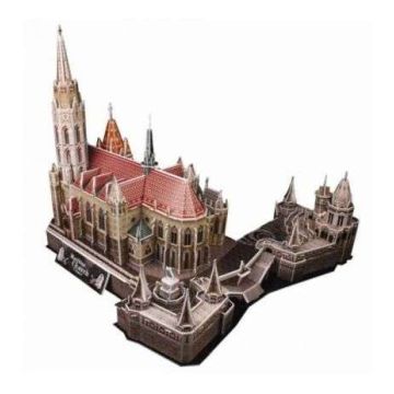 JÁTÉK PUZZLE, 3 D, MÁTYÁSTEMPLOM, HALÁSZBÁSTYA