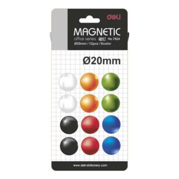 MÁGNES DELI D20, 12 DB-OS 6 VEGYES SZÍNBEN
