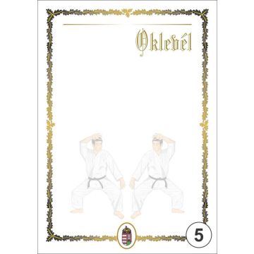 OKLEVÉL/EMLÉKLAP A/4 NYOMELL, A4-005