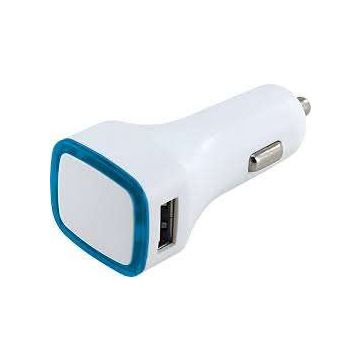 TÖLTŐ AUTÓS 2 USB PORT, KÉK